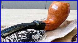 NEW UNSMOKED Ser Jacopo L2, 9mm filter Italy hand made High Briar, smoking Pipe