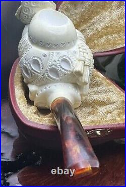 NEW & Unsmoked. LARGE Red Beard Barbarossa BLOCK MEERSCHAUM Tobacco Pipe Turkey