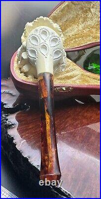 NEW & Unsmoked. LARGE Red Beard Barbarossa BLOCK MEERSCHAUM Tobacco Pipe Turkey