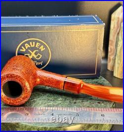 NIB. Unsmoked. VAUEN 5130 LEOPOLD Bent Poker- Sitter (9mm) Tobacco Pipe (DE)