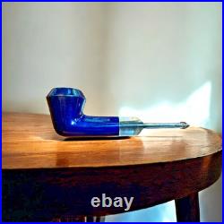 NOS 1980s Wilder Finamore Pipe Blue Acrylic Stem Unsmoked Brazil Chifre