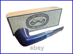 NOS 1980s Wilder Finamore Pipe Blue Acrylic Stem Unsmoked Brazil Chifre