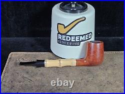 NOS! Danbark Smooth Bamboo-shank Lovat Danish Tobacco Smoking Pipe