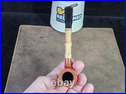 NOS! Danbark Smooth Bamboo-shank Lovat Danish Tobacco Smoking Pipe