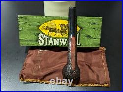 NOS Stanwell 1982 POY 122 Sandblasted Oval-shank Billiard Tobacco Smoking Pipe