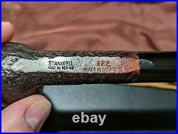 NOS Stanwell 1982 POY 122 Sandblasted Oval-shank Billiard Tobacco Smoking Pipe