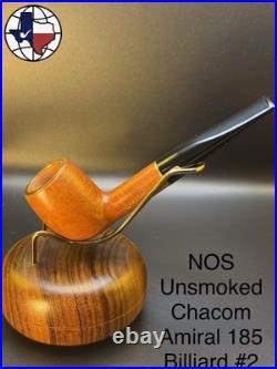 NOS Unsmoked Chacom Amiral 185 Billiard #2 Tobacco Pipe