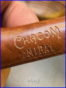 NOS Unsmoked Chacom Amiral 865 Bent Billiard Tobacco Pipe