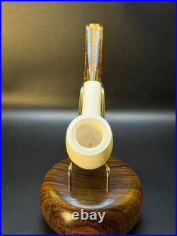 NOS Unsmoked Meerschaum Lined Chacom Brummer 944 Tobacco Pipe