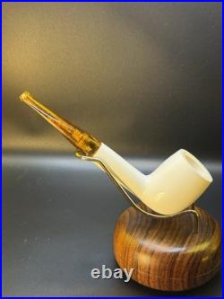 NOS Unsmoked Meerschaum Lined Chacom Brummer 944 Tobacco Pipe