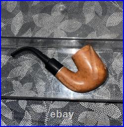 NOS Vintage Custom Made Imported Briar Wood Tobacco Pipe 1960s Unsmoked Beauty