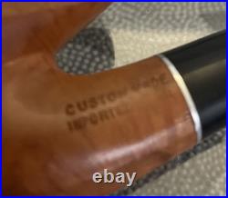 NOS Vintage Custom Made Imported Briar Wood Tobacco Pipe 1960s Unsmoked Beauty