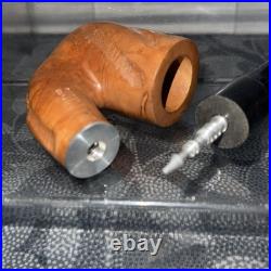NOS Vintage Custom Made Imported Briar Wood Tobacco Pipe 1960s Unsmoked Beauty