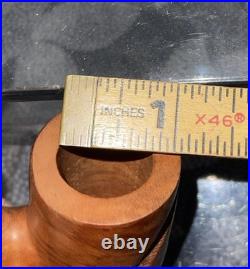 NOS Vintage Custom Made Imported Briar Wood Tobacco Pipe 1960s Unsmoked Beauty