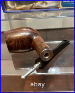 NOS Vintage Fireside Supreme Imported Briar Wood Tobacco Pipe Rubber Mouthpiece