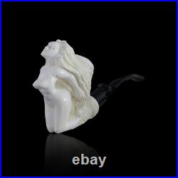 Naked Lady Meerschaum Pipe hand carved, smoking pipe tobacco pfeife with case