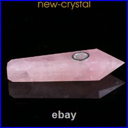 Natural rose quartz Smoking Pipes pink Crystal Point obelisk Healing Wand 10pcs