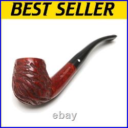 New Full Bent Briar Smoking Pipe with Protective Sock & Box Classic Style