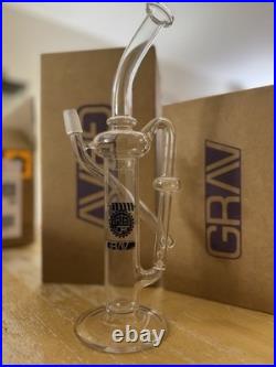 New GRAV Labs BATES. Worm 12Diffusion Pump Black Decal! Collectible Tobacco pipe