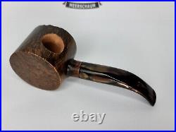 New GW Goldwater Barrel Hand Carved Briar Tobacco Smoking Pipe, Lucite Stem