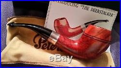 New Peterson Sherlock Holmes The Deerstalker Smooth Tobacco Pipe