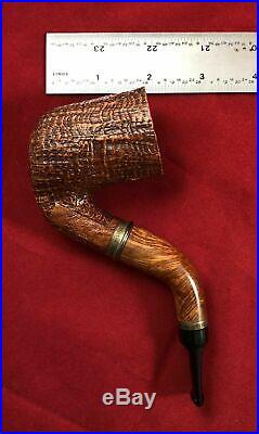 New Unsmoked Vintage Ser Jacopo Luciano S2 Sanblast tobacco pipe, box & sleeve