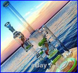 New design Fashion Glass smoking pipes water pipes glass bongs with sprinkle per