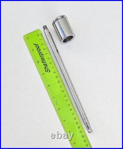 Non-Magnetic Pure Stainless Steel Long Stems Smoking Pipes with Large Bowl