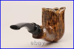 Nording Black Grain #3 Freehand Briar Smoking Pipe with pouch B1761