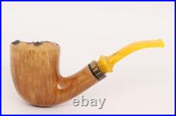 Nording Extra Smooth Briar Smoking Pipe with pouch B1115