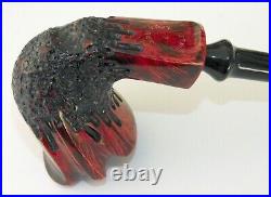 Nording Freehand Briar Tobacco Pipe Rusticated Churchwarden Exact Pipe Shown