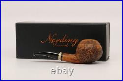 Nording Handmade #12 Free Hand Briar Smoking Pipe with leather pouch B1689