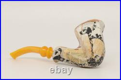 Nording Harmony Dalmatian Free Hand Briar Smoking Pipe with pouch B1186