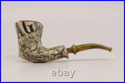 Nording Harmony Newspaper Free Hand Briar Smoking Pipe with pouch B1734