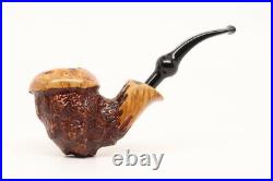 Nording Point Clear Free Hand Briar Smoking Pipe with pouch B1652