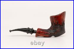 Nording Rustic #4 FH Briar Smoking Pipe with pouch B1723