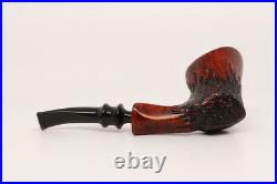 Nording Rustic #4 FH Briar Smoking Pipe with pouch B1723