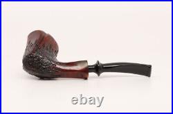 Nording Rustic #4 FH Briar Smoking Pipe with pouch B1727