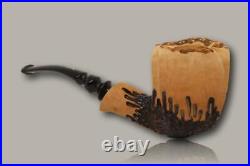 Nording Signature Rustic Briar Smoking Pipe with pouch B1006