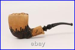 Nording Signature Rustic Briar Smoking Pipe with pouch B1006