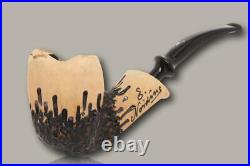 Nording Signature Rustic Briar Smoking Pipe with pouch B1106