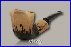 Nording Signature Rustic Briar Smoking Pipe with pouch B1738