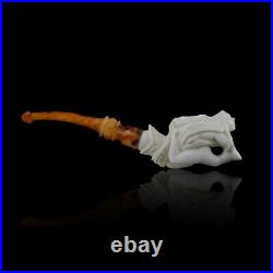 Nude Lady Meerschaum Pipe hand carved, smoking pipe tobacco pfeife with case