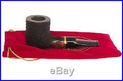 OMS Pipes Billiard Tobacco Pipe Brass Band