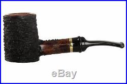 OMS Pipes Fieldmaster Cherrywood Poker Tobacco Pipe Brass Band