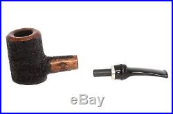 OMS Pipes Fieldmaster Cherrywood Poker Tobacco Pipe Silver Band