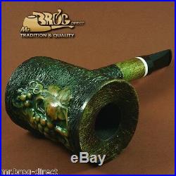 OUTSTANDING BIG & HEAVY Mr. Brog smoking pipe LUMBERJACK green BUNCH OF GRAPES