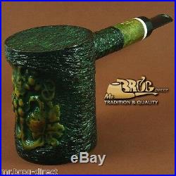 OUTSTANDING BIG & HEAVY Mr. Brog smoking pipe LUMBERJACK green BUNCH OF GRAPES