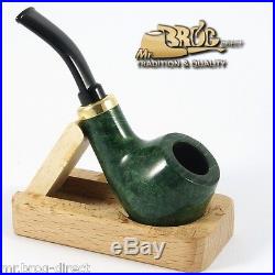 OUTSTANDING Hand made Mr. Brog original small smoking pipe nr. 132 green RUBEL
