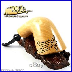 OUTSTANDING Mr. Brog original smoking pipe XL natural LEAF GIANT HAND MADE